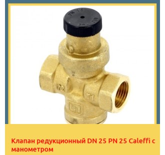 Клапан редукционный DN 25 PN 25 Caleffi с манометром