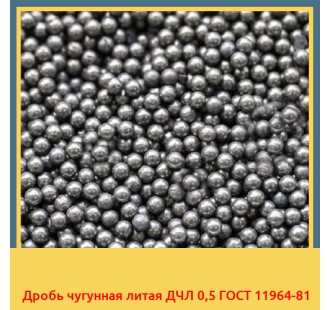 Дробь чугунная литая ДЧЛ 0,5 ГОСТ 11964-81