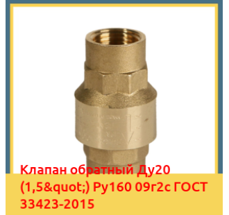 Клапан обратный Ду20 (1,5") Ру160 09г2с ГОСТ 33423-2015 в Ташкенте
