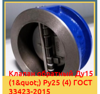Клапан обратный Ду15 (1") Ру25 (4) ГОСТ 33423-2015 в Ташкенте