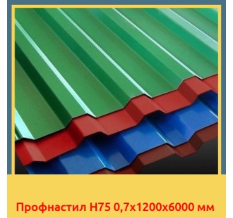 Профнастил H75 0,7x1200x6000 мм в Ташкенте