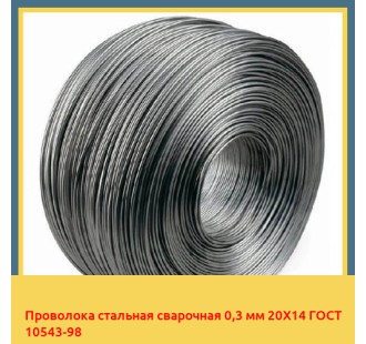 Проволока стальная сварочная 0,3 мм 20Х14 ГОСТ 10543-98