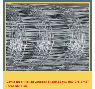 Сетка шарнирная узловая 5х5х0,55 мм 10Х17Н13М2Т ГОСТ 6613-86 в Ташкенте