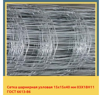 Сетка шарнирная узловая 15х15х40 мм 03Х18Н11 ГОСТ 6613-86 в Ташкенте