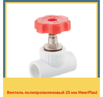 Вентиль полипропиленовый 20 мм MeerPlast в Ташкенте